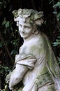 Baroque statue in Villa Sciarra Royalty Free Stock Photo