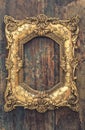 Baroque style antique golden frame Royalty Free Stock Photo