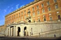 The baroque style building of The Royal Palace of Stockholm, Sweden Royalty Free Stock Photo