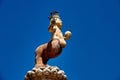 Baroque style female centaur statue on a fountain in Taormina in Sicily