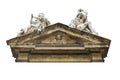 Baroque Style Gable Church Detail Isolated Photo