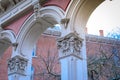 Baroque style public art at Skidmore Fountain park in Old Town D