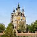 Baroque style Church of the Resurrection in Tomsk, Russia Royalty Free Stock Photo
