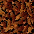 Baroque surface ornaments. Royalty Free Stock Photo