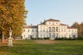 Baroque Tesoriera villa in a sunny autumn day in Turin, Italy