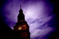 Baroque tower of the church