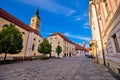 Baroque town of Varazdin street view