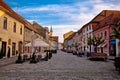 Baroque town of Varazdin street view