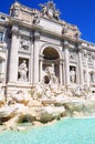 Baroque Trevi Fountain in Rome. Italy