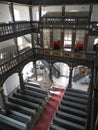 Baroque two-storey interior of a baroque church