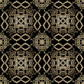 Baroque vector seamless pattern. Ornamental renaissance rococo antique style background. Repeat Damask backdrop. Floral Royalty Free Stock Photo