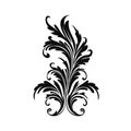 Baroque Victorian Frame Ornament, Floral Border, Baroque Decoration Element, Twin Icon, Filigree Flourish