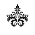 Baroque Victorian Frame Ornament, Floral Border, Baroque Decoration Element, Twin Icon, Filigree Flourish