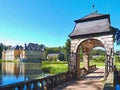 Baroque yellow water castle Schloss Dyck in Germany