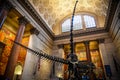 The Barosaurus and Allosaurus Skeletons in the American Museum of Natural History - New York City