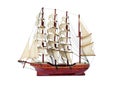 Barque ship gift craft model wooden Royalty Free Stock Photo