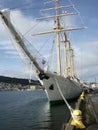 Barquentine tall ship Esmeralda Royalty Free Stock Photo