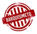 Barquisimeto - Red grunge button, stamp