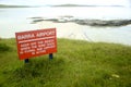 Barra Airport Sign Royalty Free Stock Photo