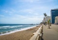 Barra Beach with Farol da Barra Barra Lightouse on Background - Salvador, Bahia, Brazil Royalty Free Stock Photo