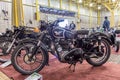 BARRA BONITA, BRAZIL - JUNE 17, 2017: Vintage motorcycles exhibition