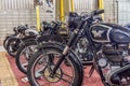 BARRA BONITA, BRAZIL - JUNE 17, 2017: Vintage motorcycles exhibition