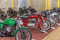 BARRA BONITA, BRAZIL - JUNE 17, 2017: Vintage motorcycles exhibition