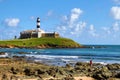 Barra Lighthouse Farol da Barra - Salvador da Bahia, Brazil Royalty Free Stock Photo