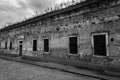 Barrack block A in Terezin concentration camp - Black and White