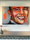 Barrack Obama Portrait Painting Royalty Free Stock Photo