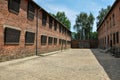 Barracks in Auschwitz - Birkenau concentration camp, Poland Royalty Free Stock Photo