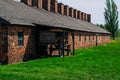 Barracks inside Auschwitz - Birkenau concentration camp Royalty Free Stock Photo