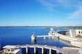 Barrage of Alqueva, Portugal Royalty Free Stock Photo