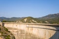 The Barrage de Castillon in the middle of the green countryside in Europe, France, Provence Alpes Cote dAzur, the Var, in the Royalty Free Stock Photo