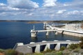 Barrage, hydroelectric. Royalty Free Stock Photo