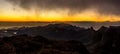 Barranco de Tejeda and Barranco de la Culata from La Ventana del nublo or La Agujereada. Gran Canaria Island, Spain Royalty Free Stock Photo