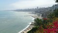 Barranco view to the north of Lima bay Royalty Free Stock Photo