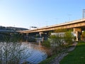 Barrandov Bridge , Prague , Czech Republic Royalty Free Stock Photo