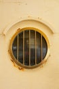 Porthole window on a ship. Royalty Free Stock Photo