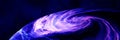 Barred Spiral Galaxy Spinning in Space Flying Through Stars.Whirlpool galaxy spiral gravitational forces. 3D rendering