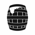 Barrel of beer icon, simple style Royalty Free Stock Photo