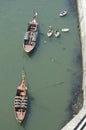 Barrel boat at Porto, Portugal Royalty Free Stock Photo