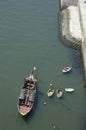 Barrel boat at Porto, Portugal Royalty Free Stock Photo