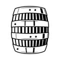 Barrel Cowboy Emblem Composition