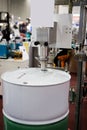 Barrel filling machine Royalty Free Stock Photo