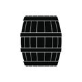 Barrel with honey black simple icon