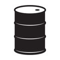 Barrel icon. A barrel of oil icon. Royalty Free Stock Photo