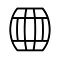 Barrel icon vector Royalty Free Stock Photo