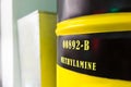 Barrel with methylamine Royalty Free Stock Photo