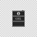 Barrel oil icon isolated on transparent background Royalty Free Stock Photo